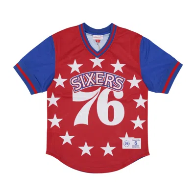 Mitchell & Ness Men's Nba Jumbotron 3.0 Mesh V-neck Jersey Phi76e Multi/white