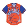 Mitchell & Ness Men's Nba Jumbotron 3.0 Mesh V-neck Neykni Jersey Multi/white In Orange