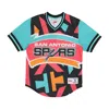 Mitchell & Ness Men's Nba Jumbotron 3.0 Mesh V-neck Saaspu Jacket Multi/white In Multi/white