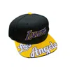 Mitchell & Ness Men's Nba Los Angeles Lakers Snaphot Snapback Hat In Black/yellow In Multi