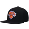 Mitchell & Ness Men's Nba New York Knicks Downtime Redline Snapback Hat In Black In Black