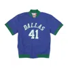 Mitchell & Ness Men's Nba Off Court Warm Up Jacket No 41 Dirk Nowitzki Dalmav In Original Team Colors
