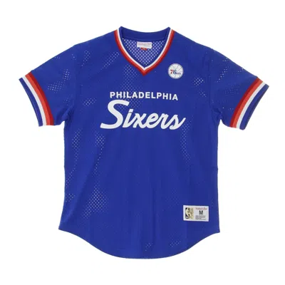 Mitchell & Ness Men's Nba Special Script Mesh V-neck Jersey Phi76e Original Team Colors