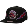 Mitchell & Ness Men's Nba Toronto Raptors Double Trouble Hwc Snapback Hat In Black In Black