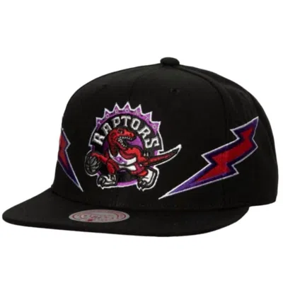 Mitchell & Ness Men's Nba Toronto Raptors Double Trouble Hwc Snapback Hat In Black
