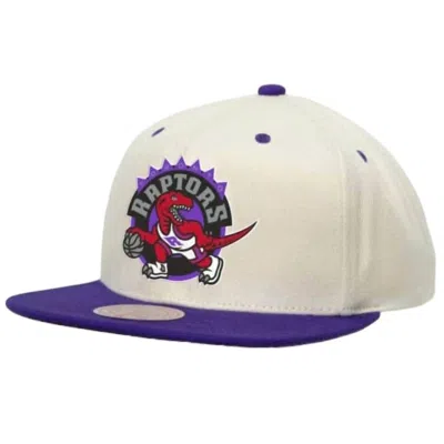 Mitchell & Ness Men's Nba Toronto Raptors Sail 2 Tone Snapback Hat In Off White