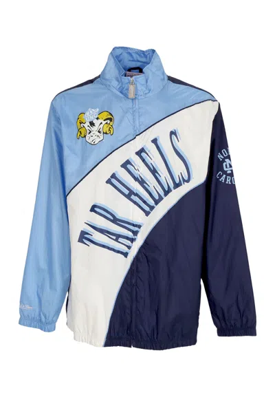 Mitchell & Ness Men's Ncaa Arched Retro Lined Windbreaker Unchee Multi/white Windbreaker Jacket