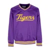 Mitchell & Ness Men's Ncaa Sideline Pullover Satin Jacket Loutig Purple In Purple