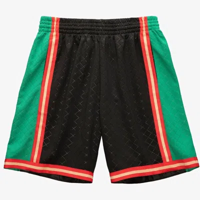 Mitchell & Ness Men's Neapolitan Swingman La Lakers Shorts In Black