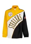 Mitchell & Ness Men's Nfl Arched Retro Lined Windbreaker Pitste Multi/white In Multi/white