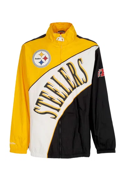 Mitchell & Ness Men's Nfl Arched Retro Lined Windbreaker Pitste Multi/white