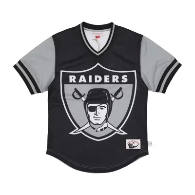 Mitchell & Ness Men's Nfl Jumbotron 3.0 Mesh V-neck Jacket Oakrai Multi/white