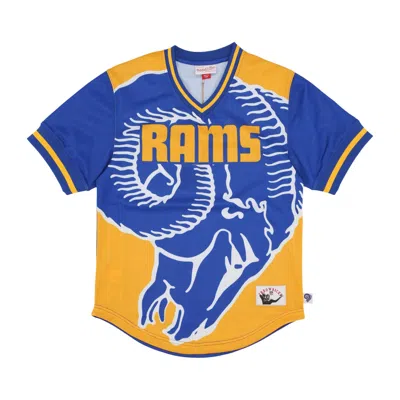 Mitchell & Ness Men's Nfl Jumbotron 3.0 Mesh V-neck Losram Jacket Multi/white