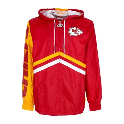 Mitchell & Ness Men's Nfl Undeniable Full Zip Windbreaker Kanchi Scarlet Windbreaker