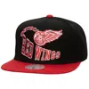 Mitchell & Ness Men's Nhl Vintage Detroit Red Wings Crooked Path Snapback Hat In Black In Black