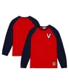 Mitchell & Ness Men's Orange Virginia Cavaliers Legendary Slub Raglan Long Sleeve T-shirt