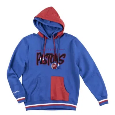 Mitchell & Ness Men's Pistons Double Hoodie In Blue