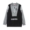 Mitchell & Ness Men's Pull-on Windbreaker Nfl Highlight Reel Windbreaker Oakrai In Black