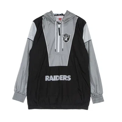 Mitchell & Ness Men's Pull-on Windbreaker Nfl Highlight Reel Windbreaker Oakrai In Black