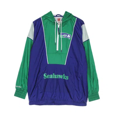 Mitchell & Ness Men's Pull-on Windbreaker Nfl Highlight Reel Windbreaker Seasea Royal