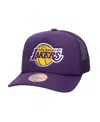 Mitchell & Ness Men's Purple Los Angeles Lakers Core Evergreen Otc Trucker Adjustable Hat In Purple