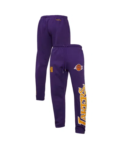 Mitchell & Ness Purple Los Angeles Lakers Hardwood Classics Team Origins Pants