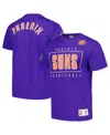 Mitchell & Ness Men's Purple Phoenix Suns Hardwood Classics Team Og 2.0 Premium Vintage Logo T-shirt