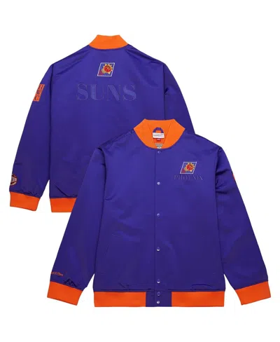 Mitchell & Ness Men's Purple Phoenix Suns Hardwood Classics Team Og 3.0 Lightweight Satin Full-snap Jacket