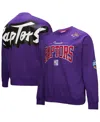 Mitchell & Ness Men's Purple Toronto Raptors Hardwood Classics There Back 2.0 Vintage Pullover Sweatshirt In Purple