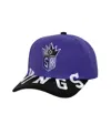 Mitchell & Ness Men's Purple/black Sacramento Kings Under Arch Two-tone Pro Crown Snapback Hat In Purple,black