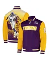 Mitchell & Ness Men's Randy Moss Purple Minnesota Vikings Retired Player Satin Full-zip Jacket In Purple