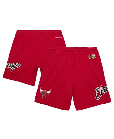 Mitchell & Ness Men's Red Chicago Bulls Game Day Shorts