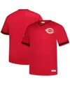 Mitchell & Ness Men's Red Cincinnati Reds Big Tall V-neck T-shirt