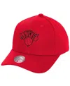 MITCHELL & NESS MITCHELL NESS MEN'S RED NEW YORK KNICKS FIRE RED PRO CROWN SNAPBACK HAT