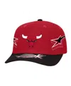 Mitchell & Ness Men's Red/black Chicago Bulls As2k Stars Pro Crown Adjustable Hat In Red,black