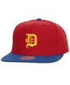 Mitchell & Ness Men's Red/royal Detroit Tigers Hometown Snapback Hat In Red,royal