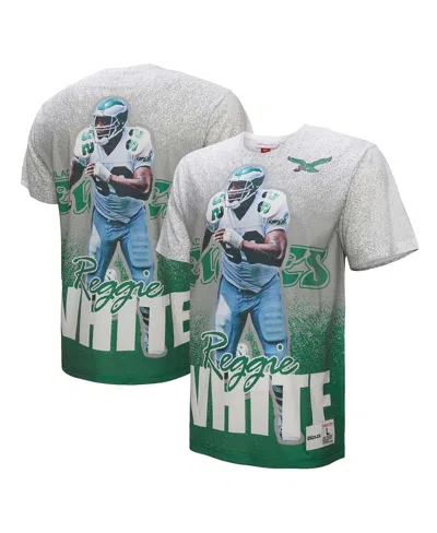 Mitchell & Ness Men's Reggie White Gray Philadelphia Eagles Burst Retired Player T-shirt