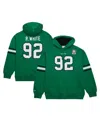 Mitchell & Ness Men's Reggie White Kelly Green Philadelphia Eagles Retired Player Name Number Pullover Hoodie In Kelly Green