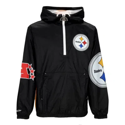 Mitchell & Ness Men's Removable Windbreaker Nfl Team Og 2.0 Anorak Windbreaker Pitste Original Team Colors In Black