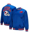 Mitchell & Ness Men's Royal Buffalo Bills Double Down Satin Full-snap Jacket In Blue