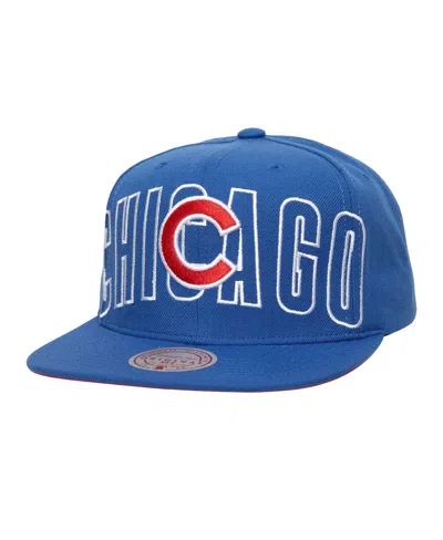 Mitchell & Ness Men's Royal Chicago Cubs Full Frontal Snapback Hat