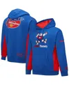 Mitchell & Ness Men's Royal Denver Nuggets Hardwood Classics Team Origins Fleece Pullover Hoodie In Royal