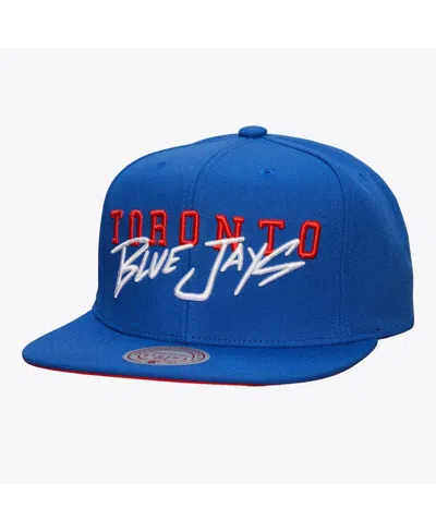 Mitchell & Ness Men's Royal Toronto Blue Jays Team Tagged Snapback Hat
