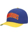 Mitchell & Ness Men's Royal/gold Golden State Warriors Team Up Classic Edition Adjustable Hat In Royal,gold