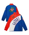 Mitchell & Ness Men's Royal/orange Florida Gators Arched Retro Lined Full-zip Windbreaker Jacket