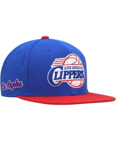 Mitchell & Ness Men's Royal/red La Clippers Hardwood Classics Essentials 2.0 Snapback Hat In Royal,red