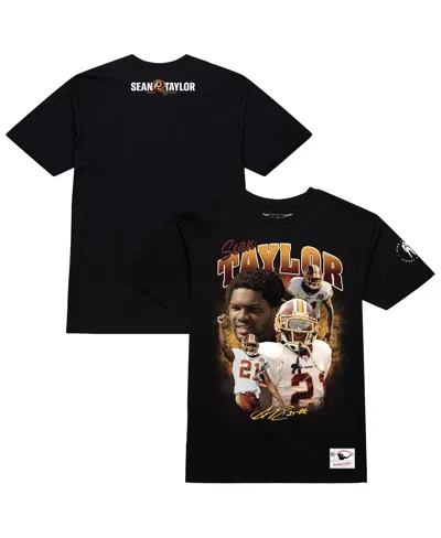 Mitchell & Ness Men's Sean Taylor Black Washington Commanders Graphic T-shirt