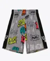 Mitchell & Ness Men's Silver San Antonio Spurs 1998/99 Hardwood Classics Slap Sticker Swingman Shorts