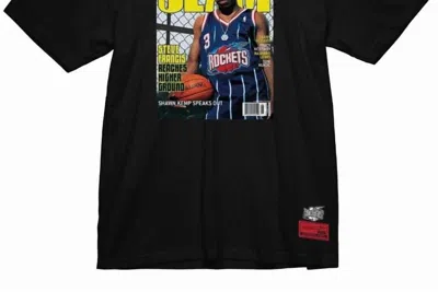 Mitchell & Ness Men's Slam Cover Aug 00 Houston Rockets Steve Francis Tee In Black