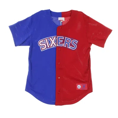 Mitchell & Ness Men's Split Mesh Button Front Jacket Phi76e Original Team Colors